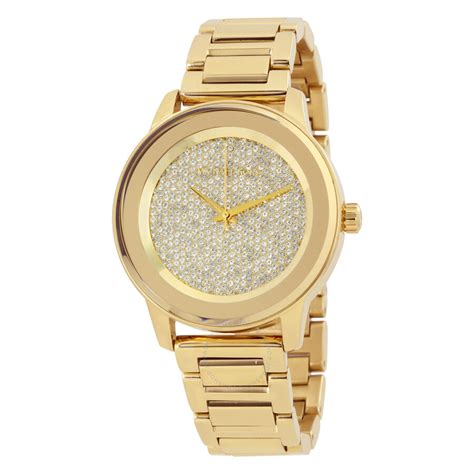 michael kors mk6209|Michael Kors MK6209 Kinley Pave Crystal Dial Gold Women's .